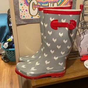 Chicken rain boots